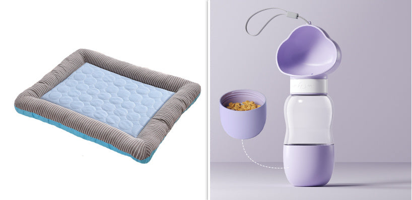 Breathable Ice Silk Pet Cooling Bed