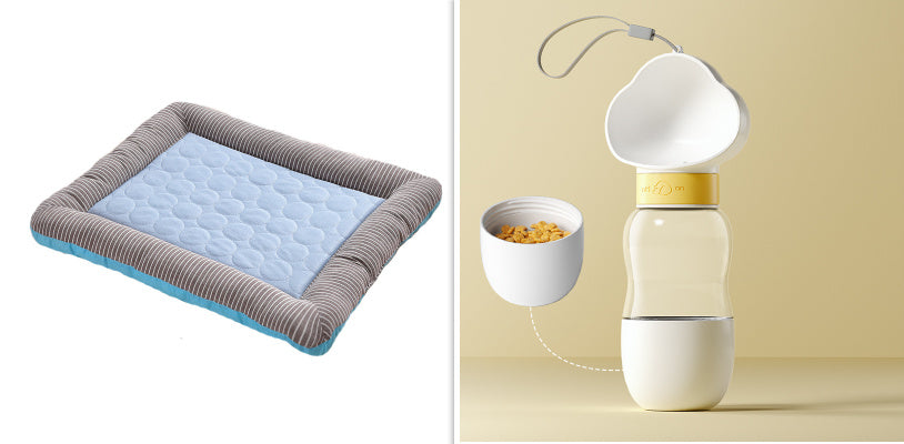 Breathable Ice Silk Pet Cooling Bed
