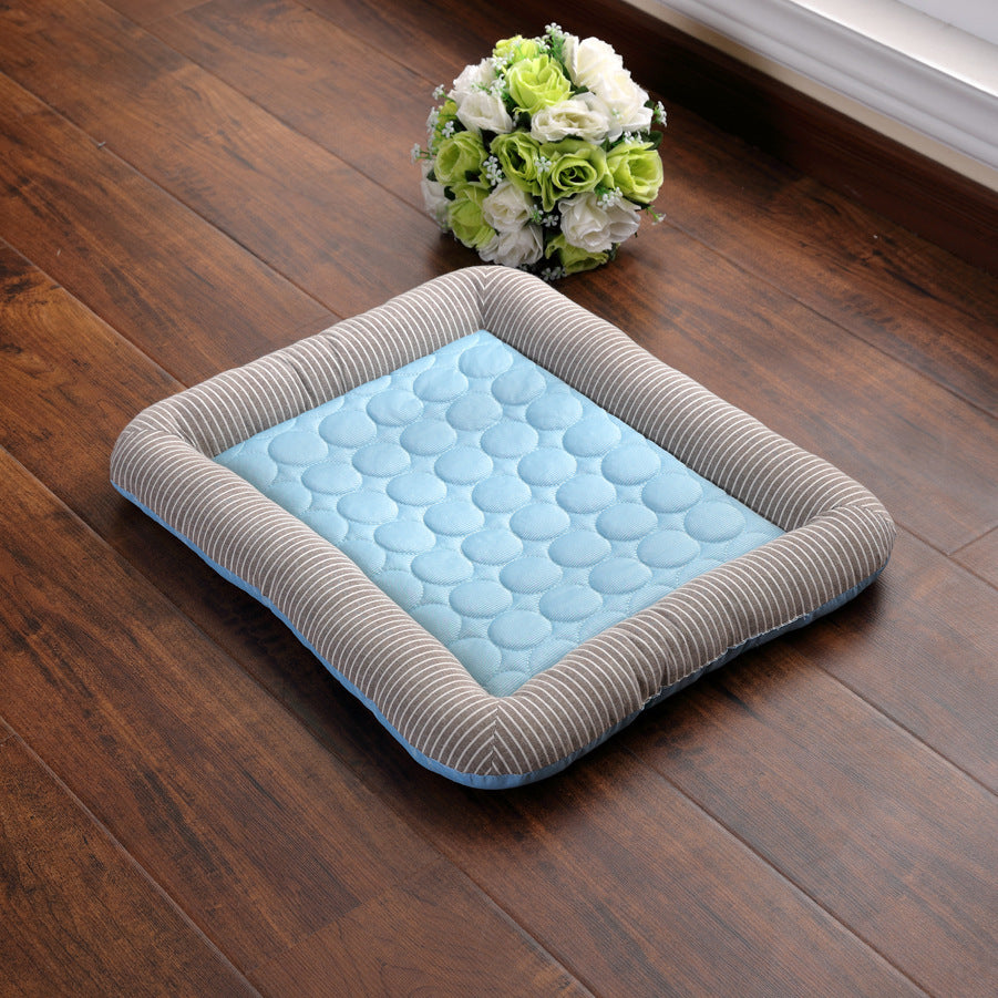 Breathable Ice Silk Pet Cooling Bed