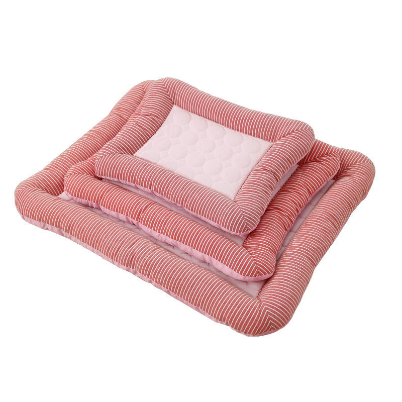 Breathable Ice Silk Pet Cooling Bed