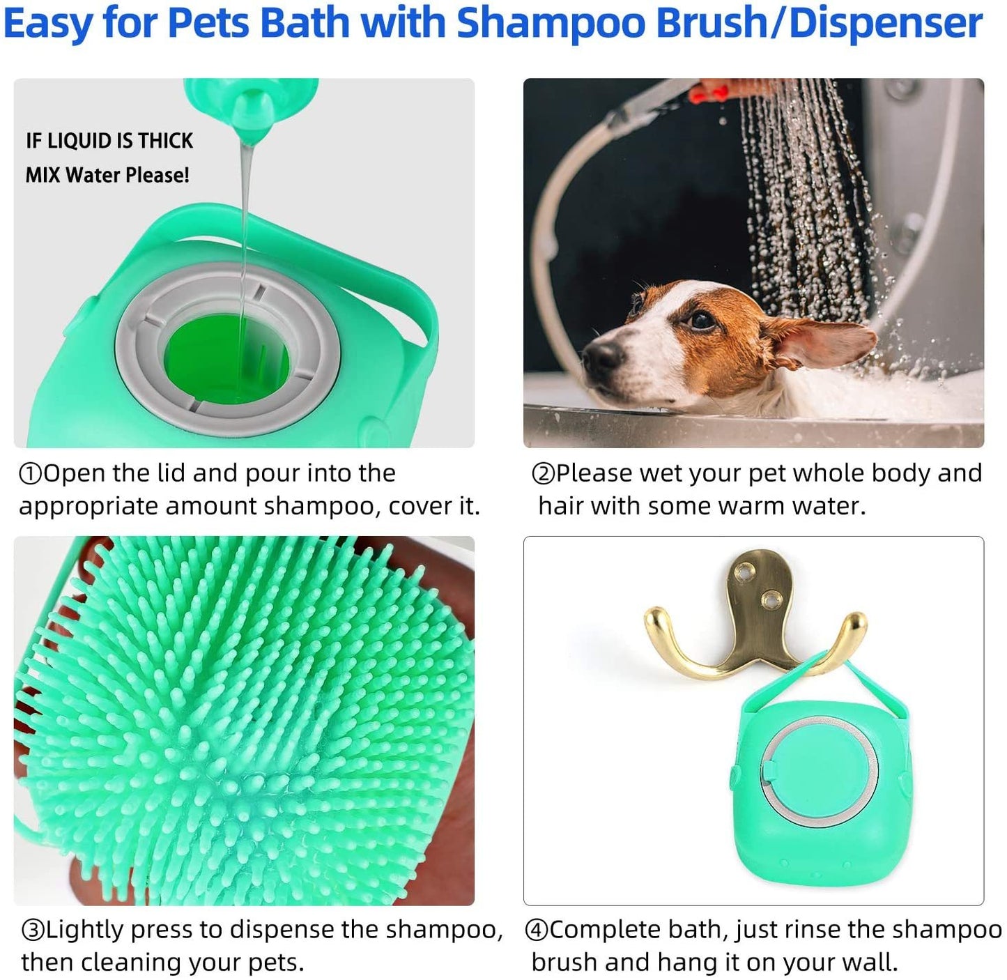 Silicon Pet Grooming Scrubber