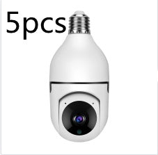 5G WiFi CAMERA 1080P Bulb 4X Zoom Alarm Monitor