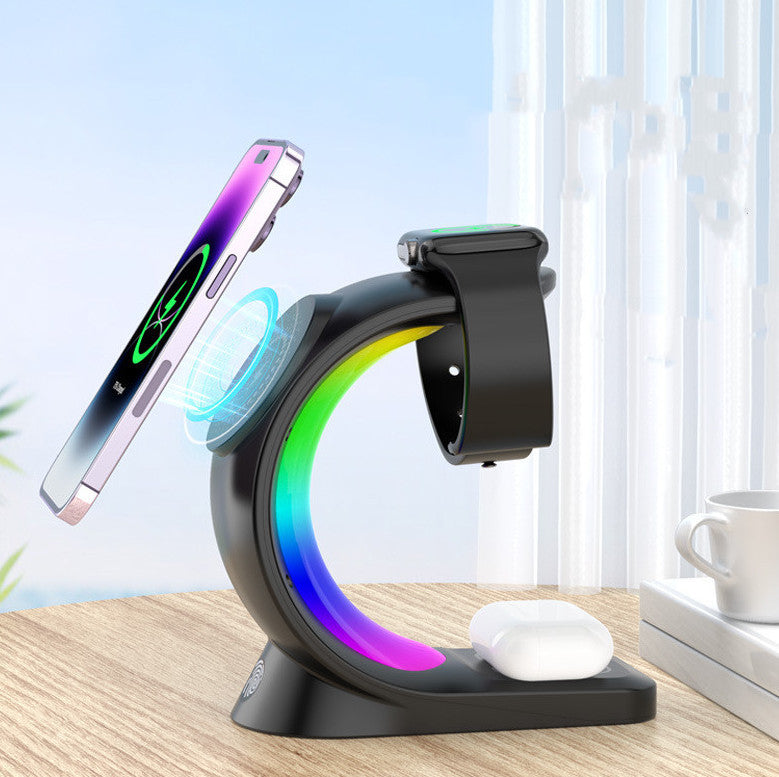4 In 1 Fast Charge Magnetic Wireless Charging Station