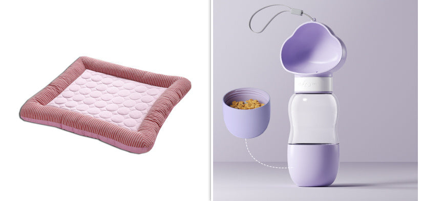 Breathable Ice Silk Pet Cooling Bed
