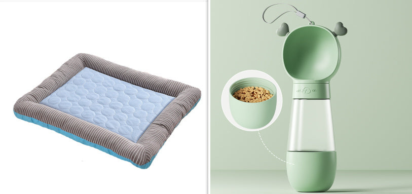 Breathable Ice Silk Pet Cooling Bed