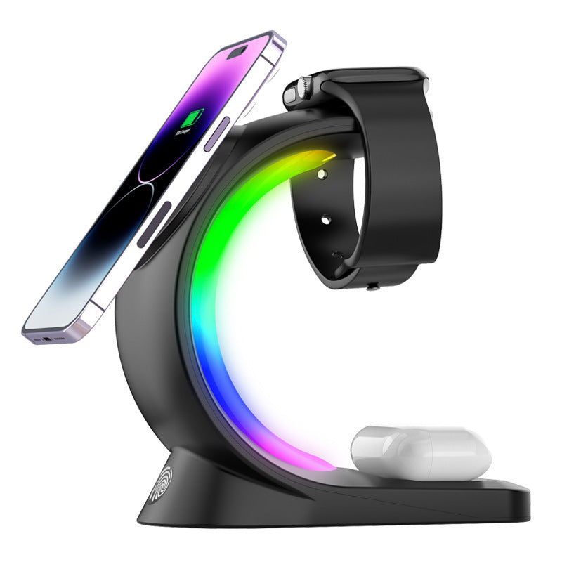 4 In 1 Fast Charge Magnetic Wireless Charging Station
