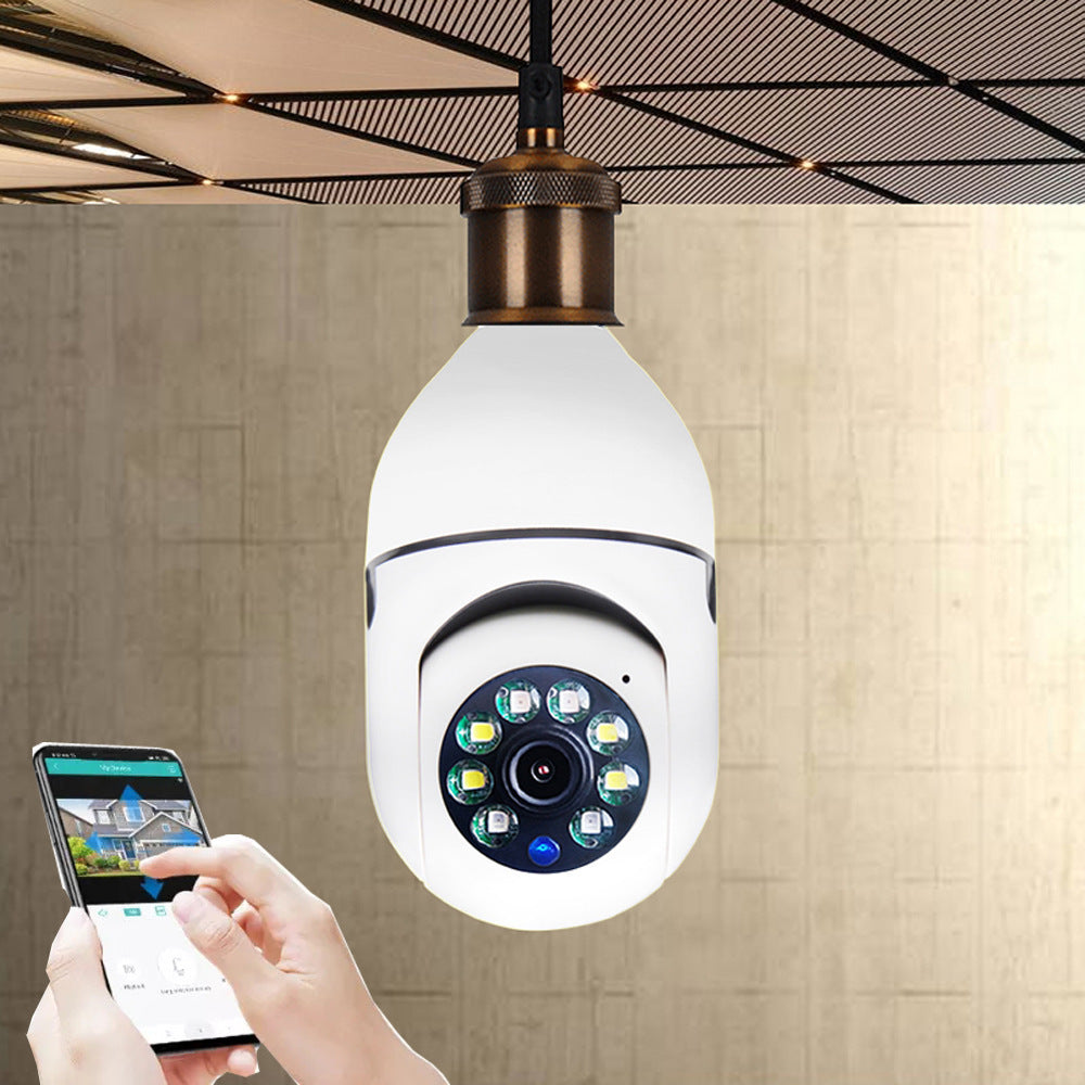 5G WiFi CAMERA 1080P Bulb 4X Zoom Alarm Monitor