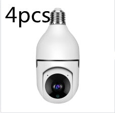 5G WiFi CAMERA 1080P Bulb 4X Zoom Alarm Monitor
