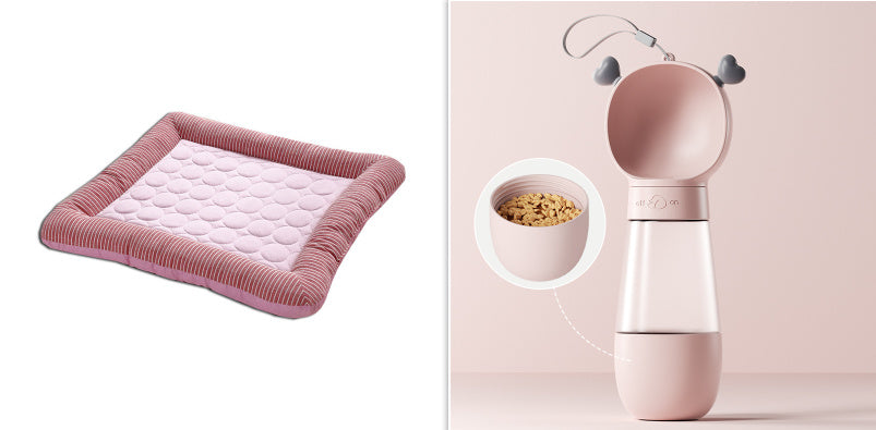 Breathable Ice Silk Pet Cooling Bed