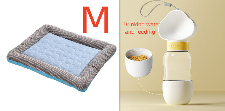 Breathable Ice Silk Pet Cooling Bed