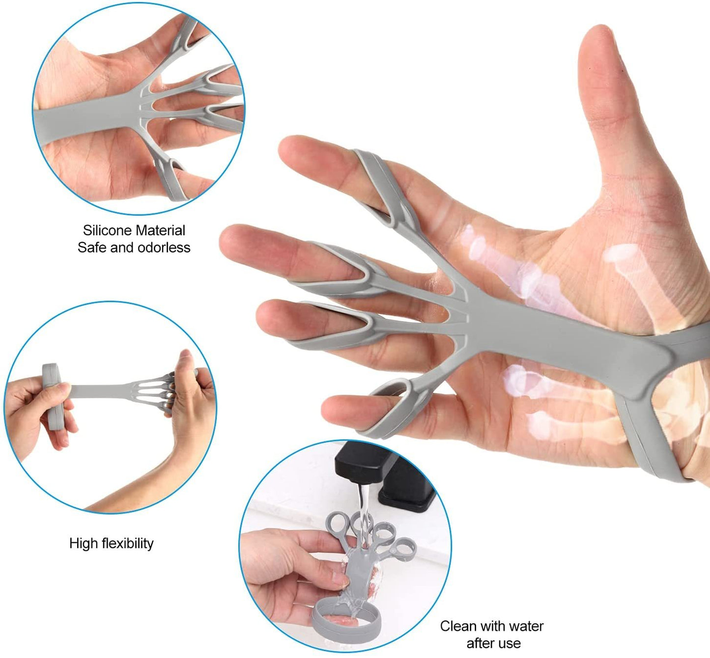 Silicone Finger Grip Strengthener