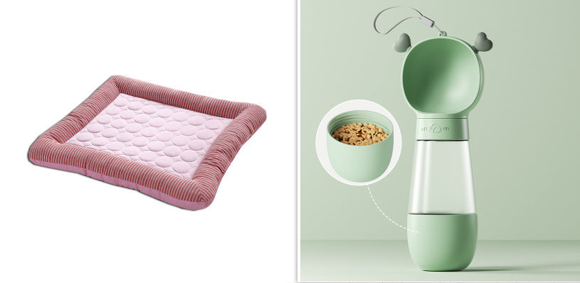 Breathable Ice Silk Pet Cooling Bed