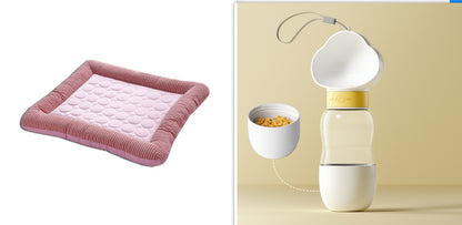 Breathable Ice Silk Pet Cooling Bed