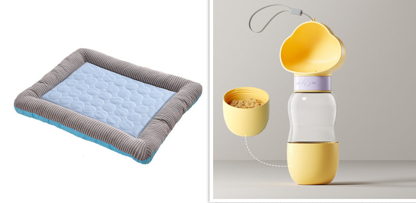 Breathable Ice Silk Pet Cooling Bed
