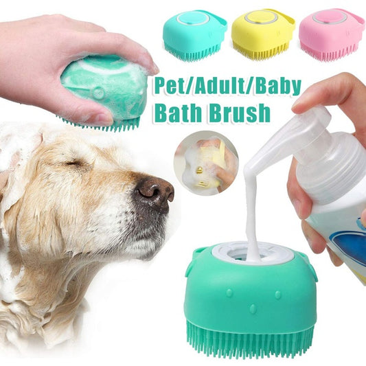 Silicone Bath Massage Gloves for Pets