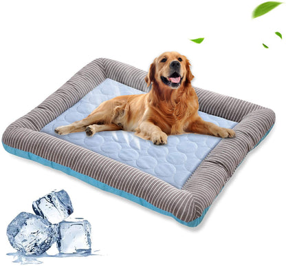 Breathable Ice Silk Pet Cooling Bed