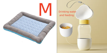 Breathable Ice Silk Pet Cooling Bed