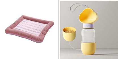 Breathable Ice Silk Pet Cooling Bed